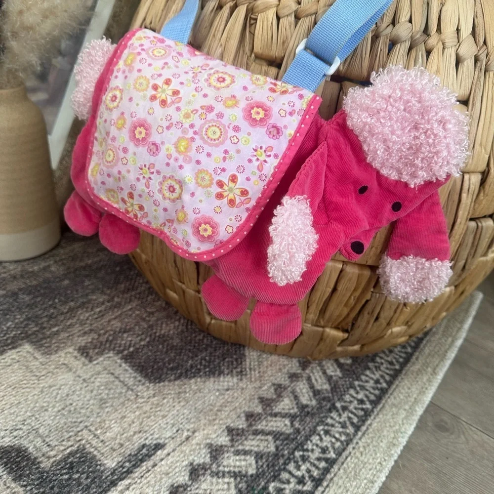 NABCo North American Bear Co. Pink Poodle Goody Bag Purse